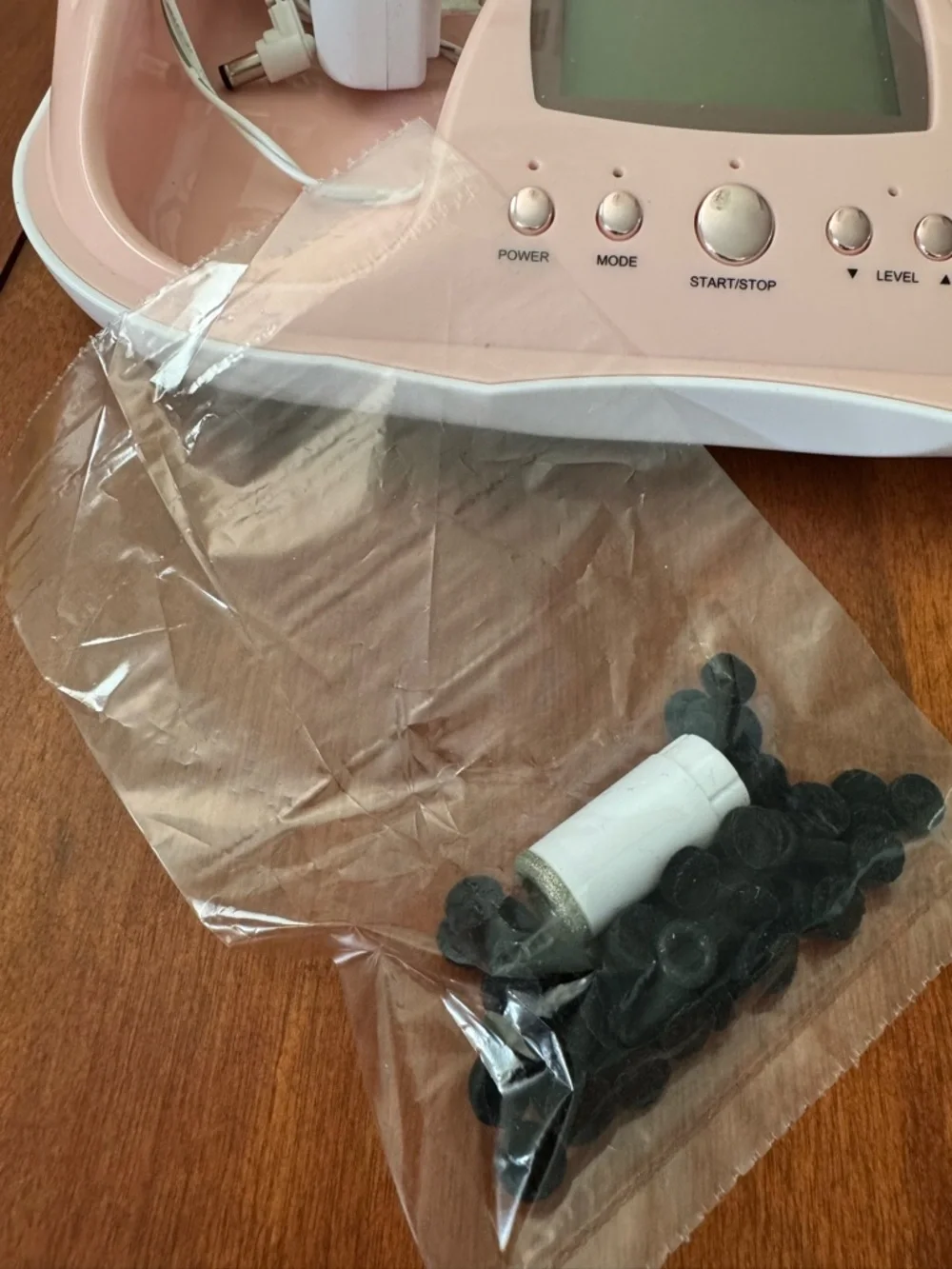 Trophy Skin Facial Microdermabrasion Device in White & Blush